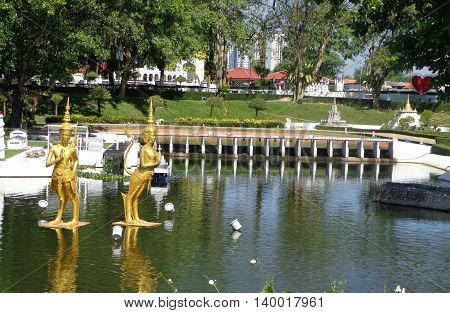 PATTAYA THAILAND -  Mini Siam is a famous miniature park attraction