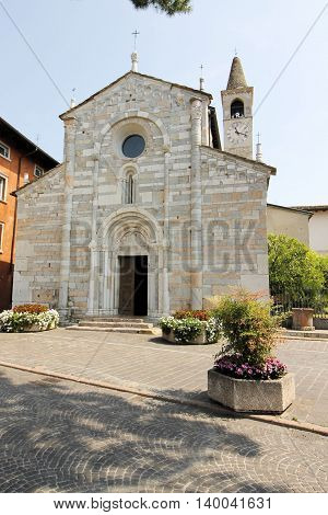 church in Maderno, town on Garda lake in Italy