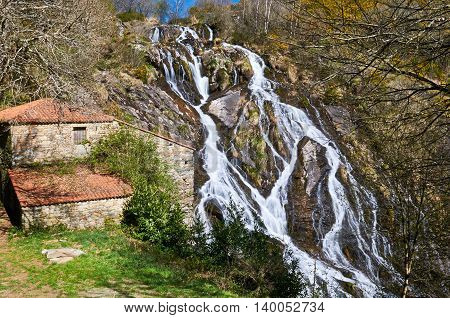 Brañas waterfall. Toques. A Coruña. Galicia. Spain