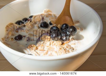Healthy Breakfast With Aronia