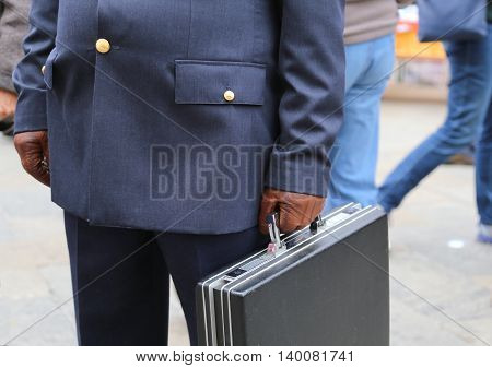 Corrupt Cop With A Suitcase Full Of Money