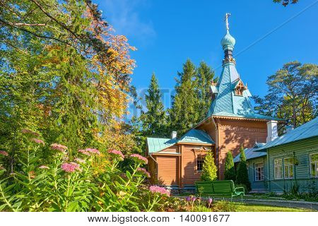 Church of St. Sergius of Radonezh (1895). Puhtitsa Dormition Convent Kuremae Estonia Baltic States Europe