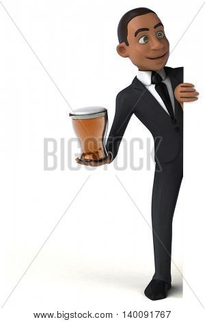 Fun businessman