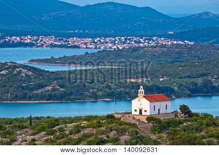 Island of Murter archipelago view Dalmatia Croatia