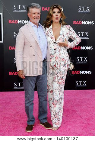 Alan Thicke and Tanya Callau at the Los Angeles premiere of 'Bad Moms' held at the Mann Village Theater in Westwood, USA on July 26, 2016.
