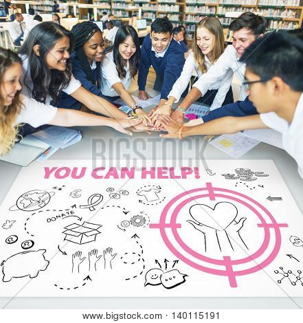 Donations Foundation Giving Help Welfare Charity Concept