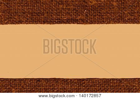 Textile weft fabric products ochre canvas hemp material art background