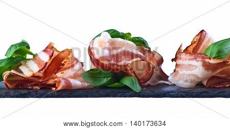 Bacon With Green Basil