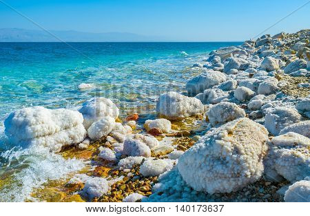 The Dead Sea is the famous tourist resort and one of the most popular locations in Israel.