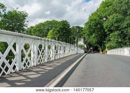 An old bridge over the river Thames at Pangbourne in Berkshire.