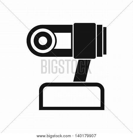Webcam icon in simple style isolated on white background. Video symbol