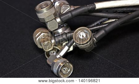 Sockets and connectors on the coaxial cable cellular
