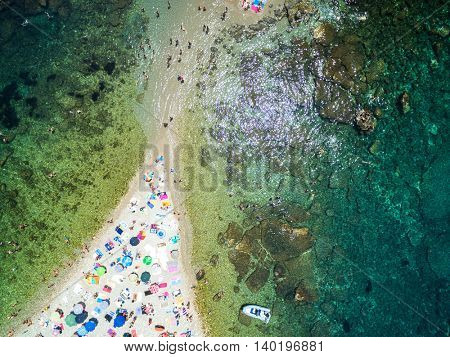 Top View of Paradise Beach