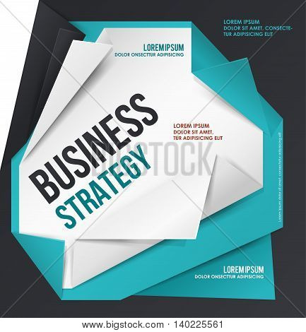Business Strategy. Can use for web banners and printed materials. Vector template.