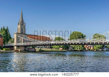 Marlow bridge cross the River Thames to the west of London