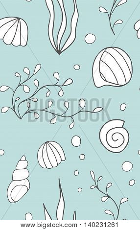 Hand drawn seamless pattern. Endless texture can be used for wallpaper, textile, pattern fills, web page background.