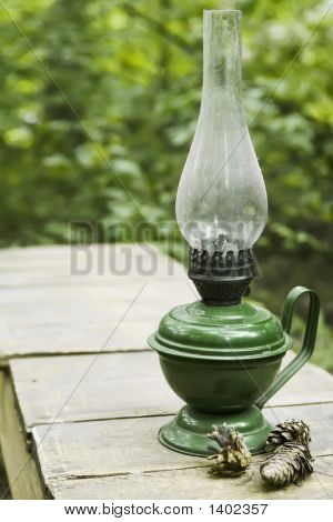 Oljelampa som landet liv objekt