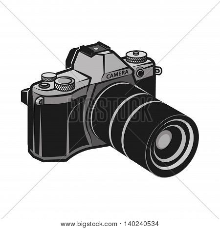 Camera vintage retro design vector isolated illustration