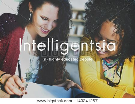 Intelligentsia Highly Educated Literate Knowledge Concept