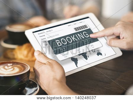 Ticket Booking Journey Travel Trip Concept