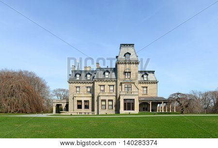 Chateau-Sur-Mer is a historic house with Chateau style at Newport Historic District in Newport, Rhode Island, USA. This house, built in 1852, was home to three generations of the Wetmore family.