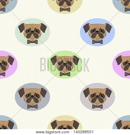 Vector Illustration Drawn By Pug