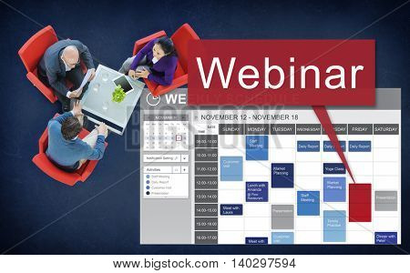 Webinar Website Online Internet Netwotking Concept