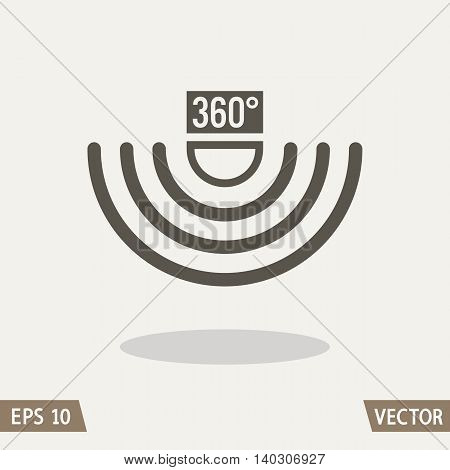 Sensor waves signal icon for websites and packing design.