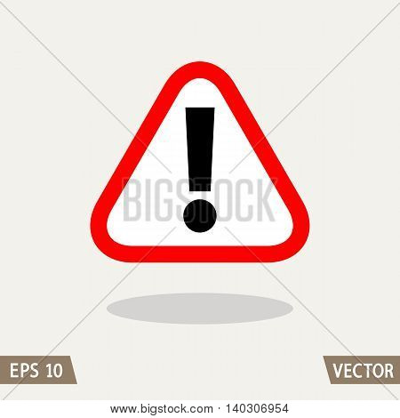 Attention sign icon. Vector illustration for web and commercial use.