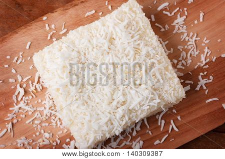Brazilian Traditional Dessert: Sweet Couscous (tapioca) Pudding (cuscuz Doce)