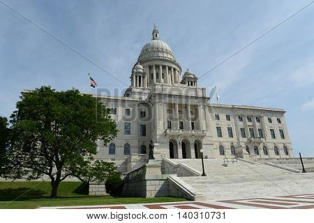Rhode Island State House, Providence, Rhode Island, USA. Rhode Island State House was constructed in 1904 with Georgian style.