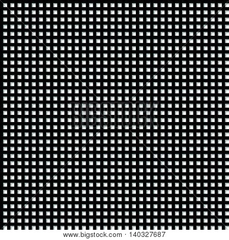 Basic Grid, Mesh Pattern With Shadow. Seamlessly Repeatable Pattern