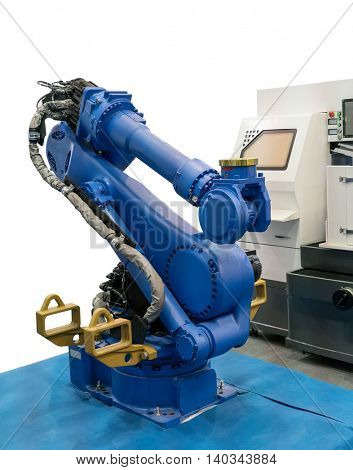 Mechanical hand robot working