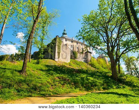 Frydlant v Cechach - Gothic castle and Renaissance chateau with massive fortification in northern Bohemia, Czech Republic