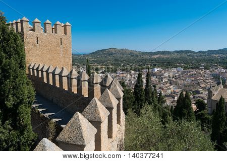 View from the Castle in Arta Mallorca/Majorca Spain.