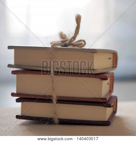 Three Small Books with a Twine. Back to School.