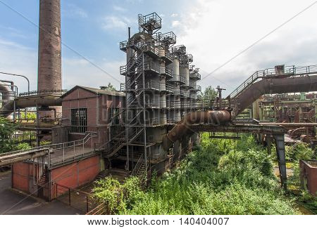 Landschaftspark Nord Duisburg blast fornace Nature and Industry