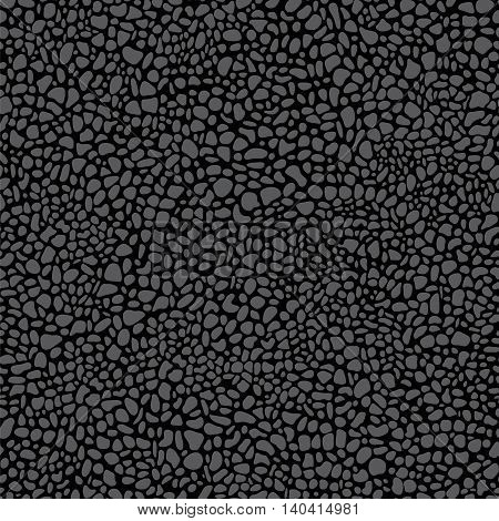 Animal skin seamless pattern. Dark leather abstract background
