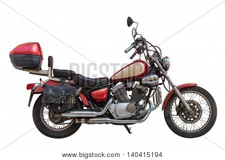 image of motorcycle isolated on white background