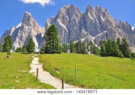 Mountain landscape in Trentino Alto Dolomites Italy