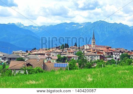 Small italian village in southern Tyrol, Italy