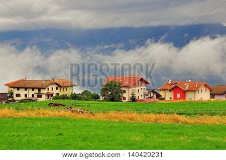 Small village in Trentino Alto Adidge, Italy