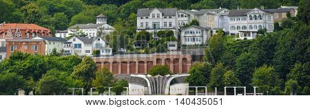 old town port sassnitz panorama ruegen architecture