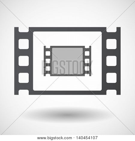 Isolated 35Mm Film Frame With A Film Photogram