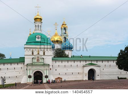 Sergiev Posad, Russia - July, 28, 2016: The Holy Trinity-st. Sergius Lavra