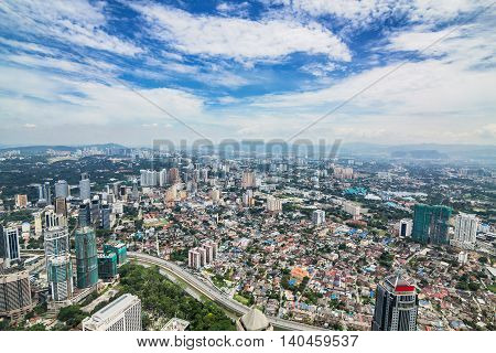 Kuala Lumpur Metropolitan City view of Malaysia