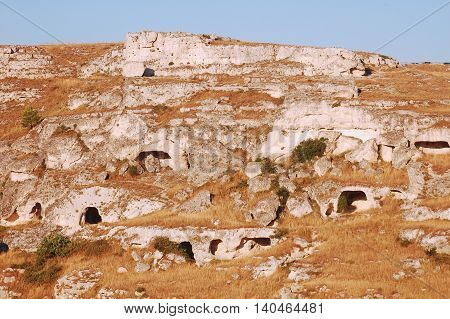 The old homes of pastors of the Murgia plateau in Basilicata - Italy