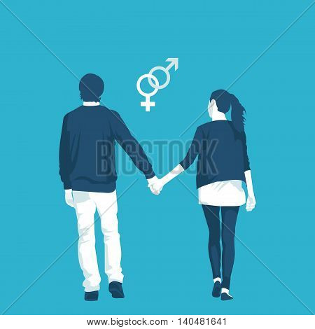 LGBT community is the traditional orientation in vector format eps10