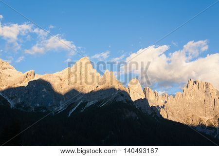 High Mountain At Twilight