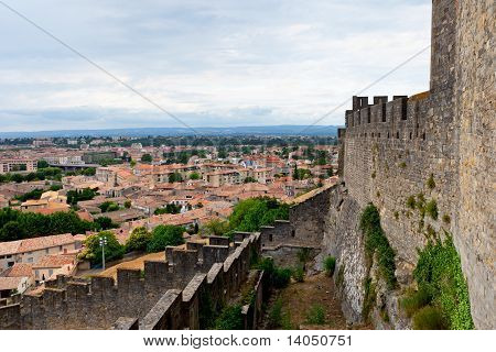 Burg von Carcassonne südlich von Frankreich